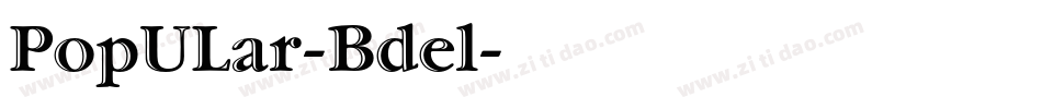 PopULar-Bdel字体转换