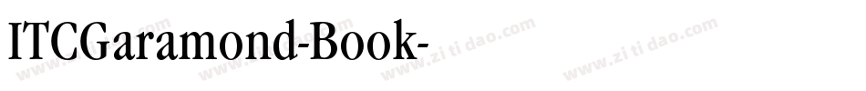ITCGaramond-Book字体转换