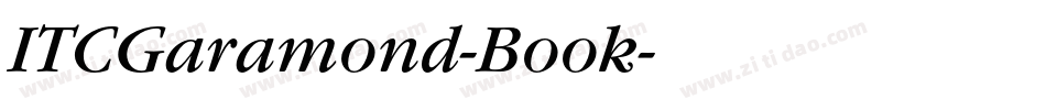 ITCGaramond-Book字体转换