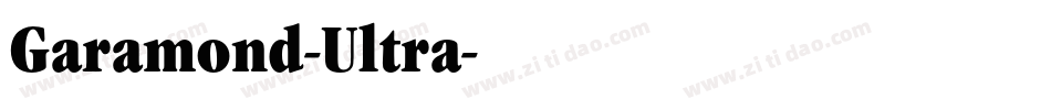 Garamond-Ultra字体转换