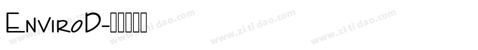 EnviroD字体转换