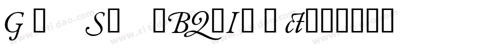 GaramondStempelBQ-Italic字体转换