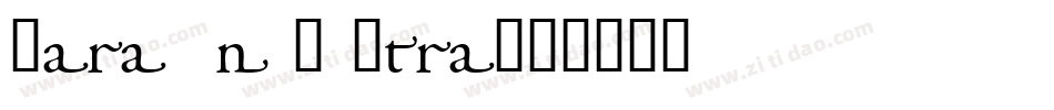 Garamond-Ultra字体转换