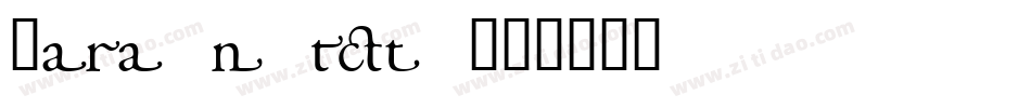 GaramondItcTEE字体转换