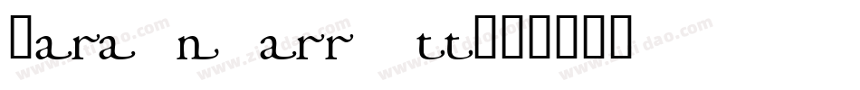 GaramondNarrowCTT字体转换