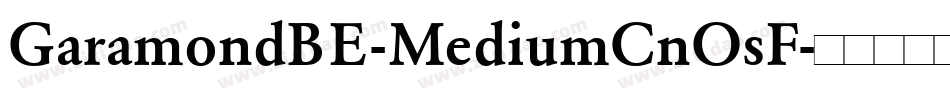 GaramondBE-MediumCnOsF字体转换