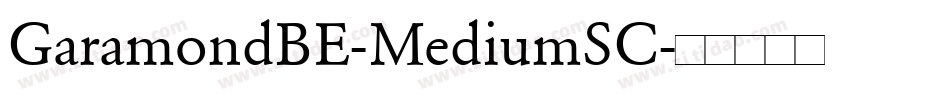 GaramondBE-MediumSC字体转换