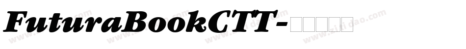 FuturaBookCTT字体转换