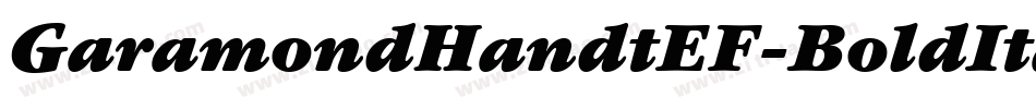 GaramondHandtEF-BoldItalic字体转换