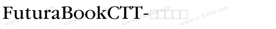 FuturaBookCTT字体转换