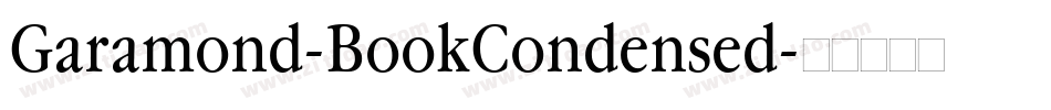 Garamond-BookCondensed字体转换