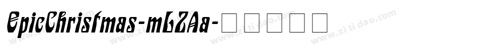 EpicChristmas-mLZAa字体转换