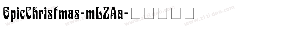 EpicChristmas-mLZAa字体转换
