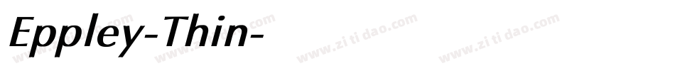 Eppley-Thin字体转换
