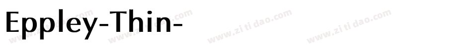 Eppley-Thin字体转换