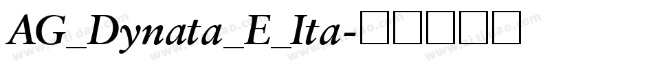 AG_Dynata_E_Ita字体转换