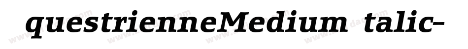 EquestrienneMediumItalic字体转换