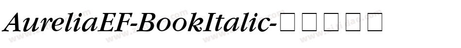 AureliaEF-BookItalic字体转换