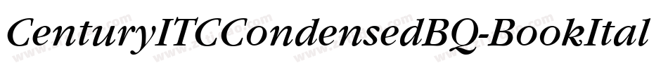CenturyITCCondensedBQ-BookItalic字体转换