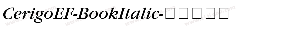 CerigoEF-BookItalic字体转换