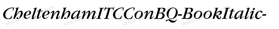 CheltenhamITCConBQ-BookItalic字体转换