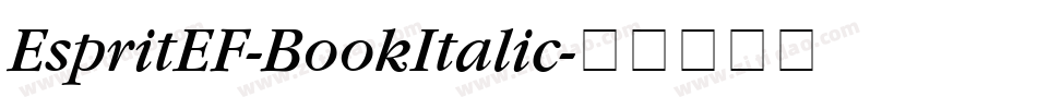 EspritEF-BookItalic字体转换