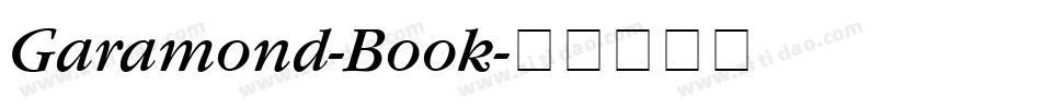 Garamond-Book字体转换