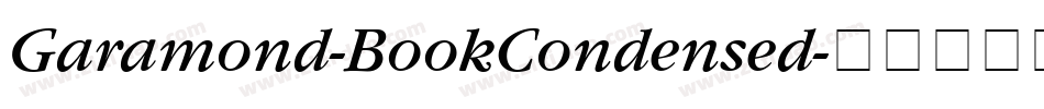 Garamond-BookCondensed字体转换