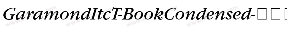 GaramondItcT-BookCondensed字体转换