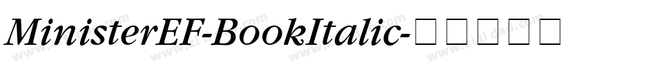 MinisterEF-BookItalic字体转换