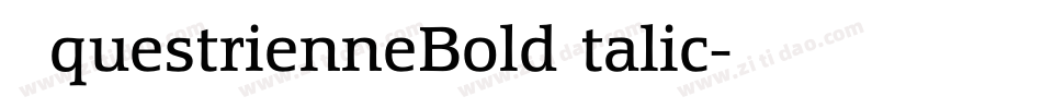 EquestrienneBoldItalic字体转换