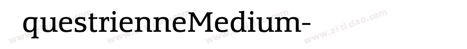 EquestrienneMedium字体转换