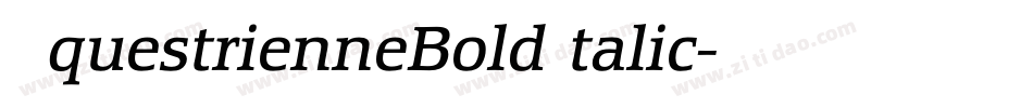 EquestrienneBoldItalic字体转换
