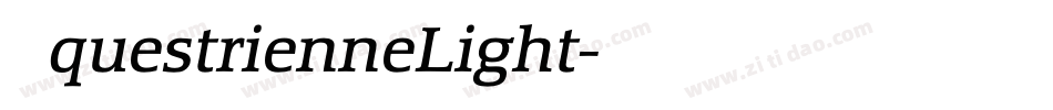 EquestrienneLight字体转换