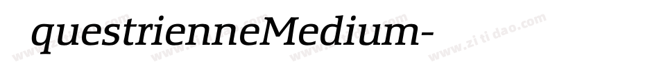 EquestrienneMedium字体转换