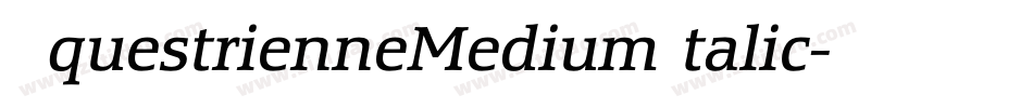 EquestrienneMediumItalic字体转换
