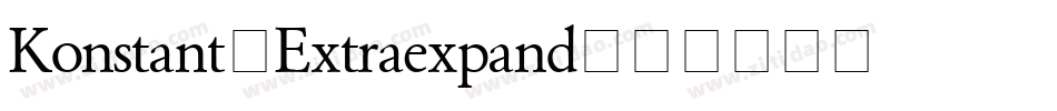 Konstant-Extraexpand字体转换