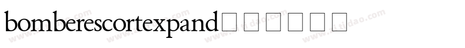 bomberescortexpand字体转换