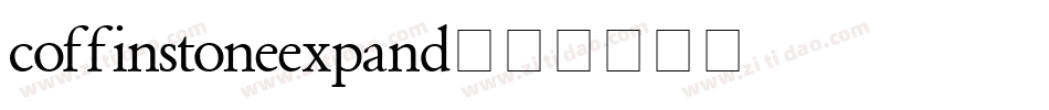coffinstoneexpand字体转换