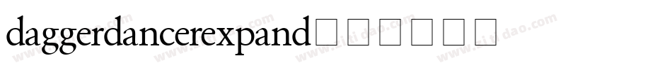 daggerdancerexpand字体转换