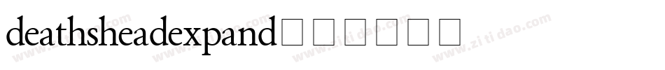 deathsheadexpand字体转换