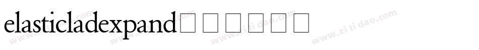 elasticladexpand字体转换