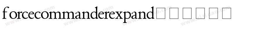 forcecommanderexpand字体转换