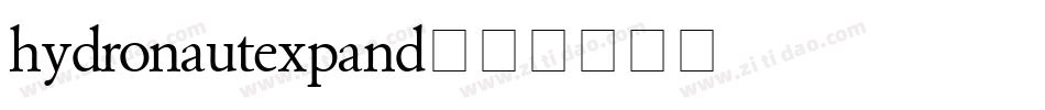 hydronautexpand字体转换