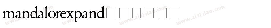 mandalorexpand字体转换