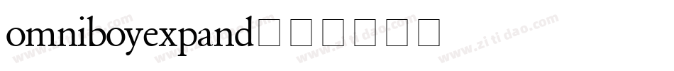 omniboyexpand字体转换