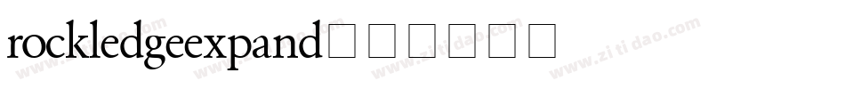 rockledgeexpand字体转换