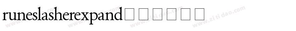 runeslasherexpand字体转换