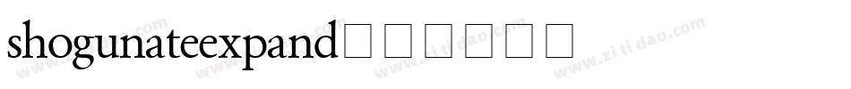 shogunateexpand字体转换
