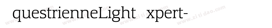 EquestrienneLightExpert字体转换